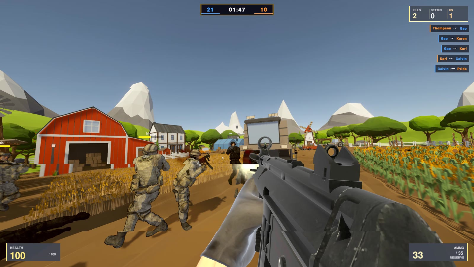 Vertal Strike gameplay on Farm